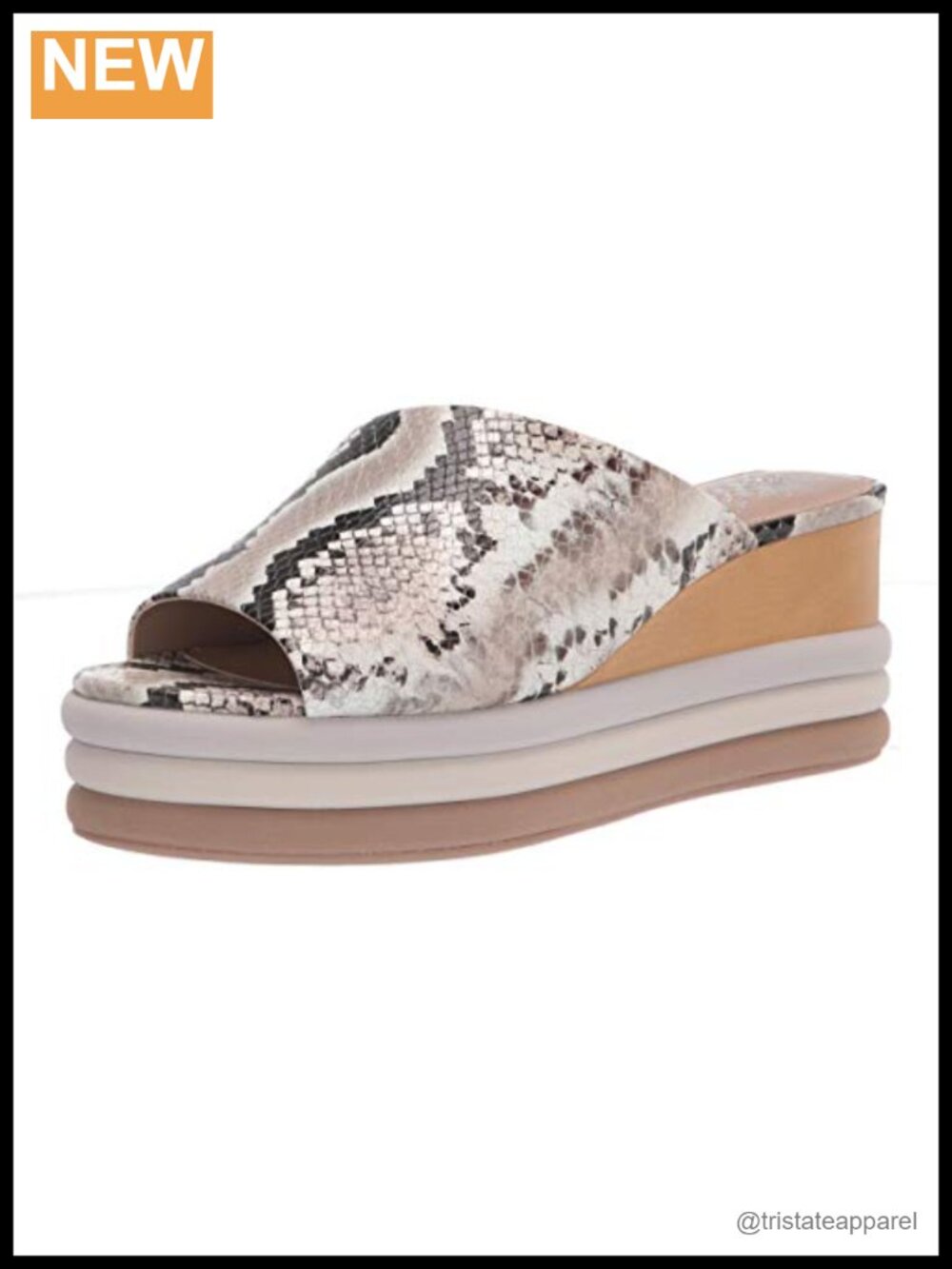 Vince Camuto Pendrea Platform Slide Wedge Sandals-Slip On
